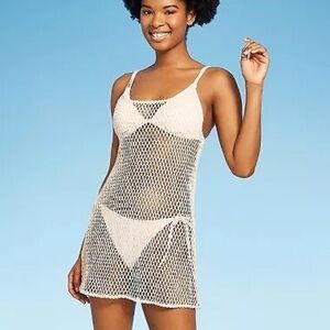 Women's Tassel Trim
Crochet Cover Up Dress
- Wild Fable Beige new